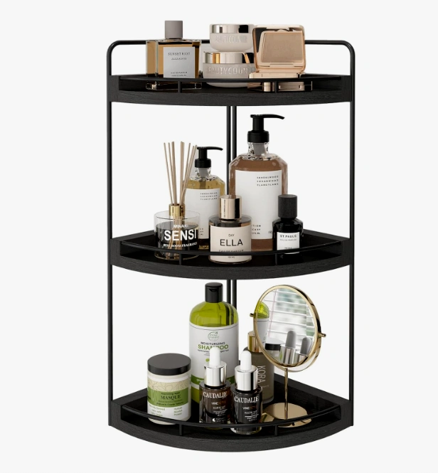 Bathroom Organizer, Wood Countertop Storage Tray for Vanity