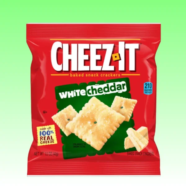 Cheez-It Cheese Baked Snack Crackers, White Cheddar