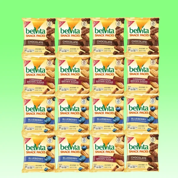 Belvita Biscuits Bite-Size, Snack packs 1oz