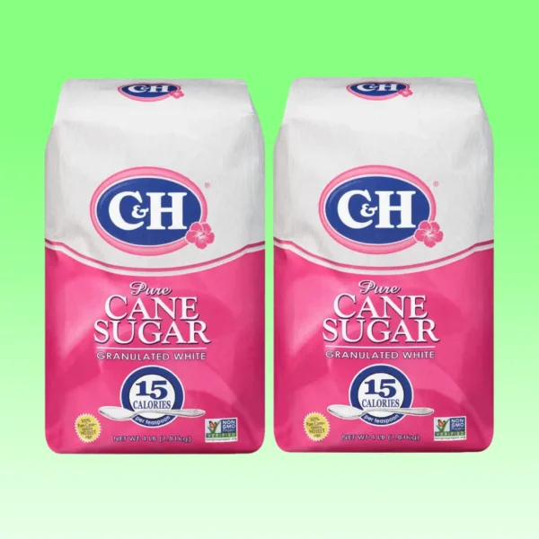 C&H Premium Pure Cane Granulated Sugar, 4 LB Bag (Pack of 2)