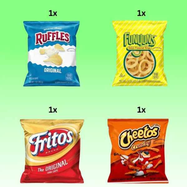 Frito-Lay Party Mix Variety Pack - Lay's, Ruffles, Cheetos, Doritos, Fritos, and Funyuns Snack Box, 10 Count - Image 3