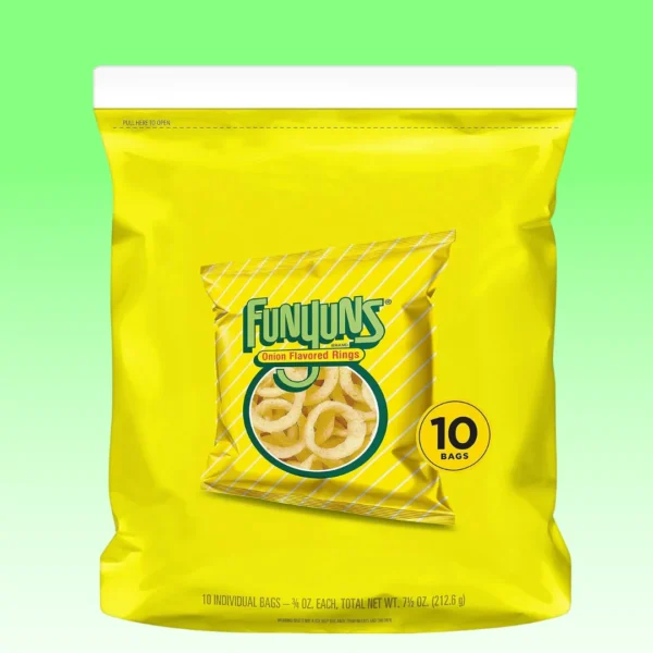 Funyuns Onion Flavored Rings, 0.75oz Bags 10 count