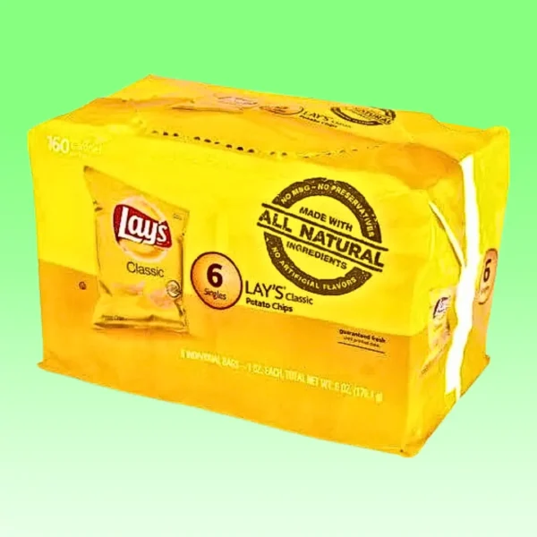 Lay's Classic Potato Chips 6 Bags