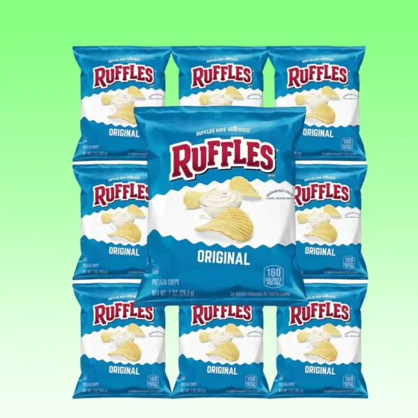 Ruffles Original Potato Chips, 1oz, 10 Count