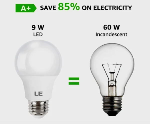 LED Bulb Light 60 W Incandescent