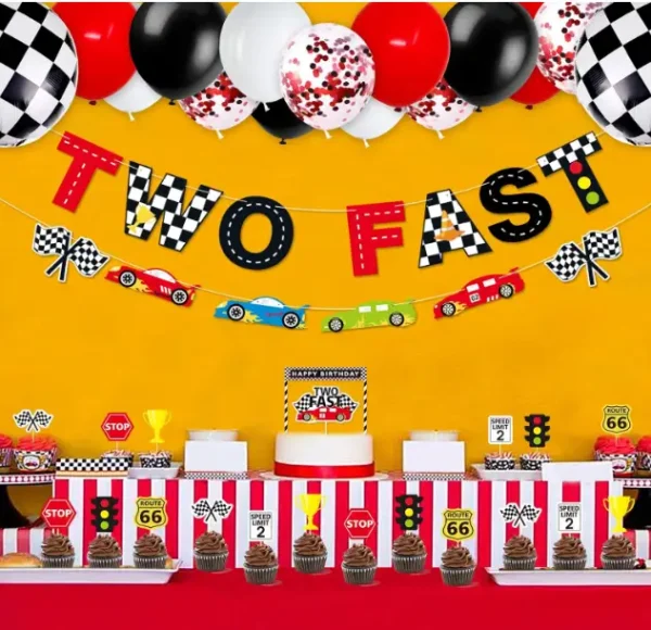 Race Car 2nd Birthday Decorations - Image 3