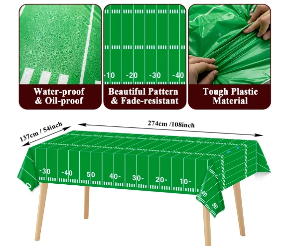 Table Cover Football Decor